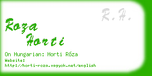 roza horti business card