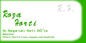 roza horti business card